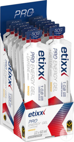 Etixx PRO Line Energy Gel Double Carb + caff (mango) 60ml